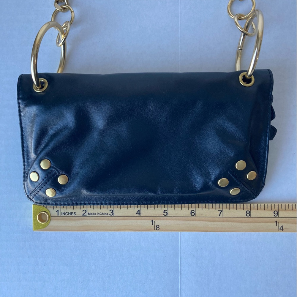 Vintage Wilson’s Leather Maxima Handbag Purse‎ Gold Chain Studded - Picture 5 of 6